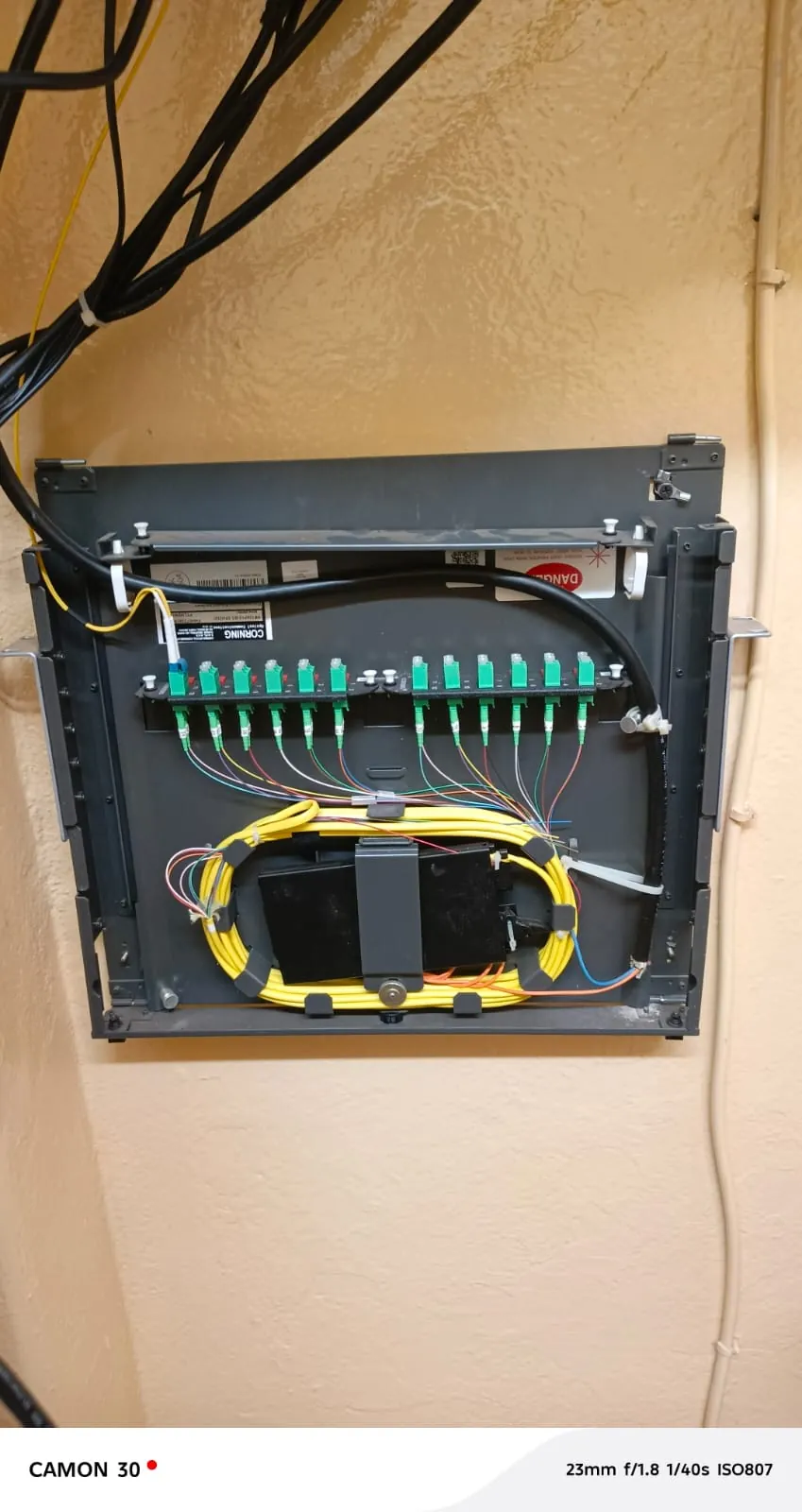 Optical termination panel